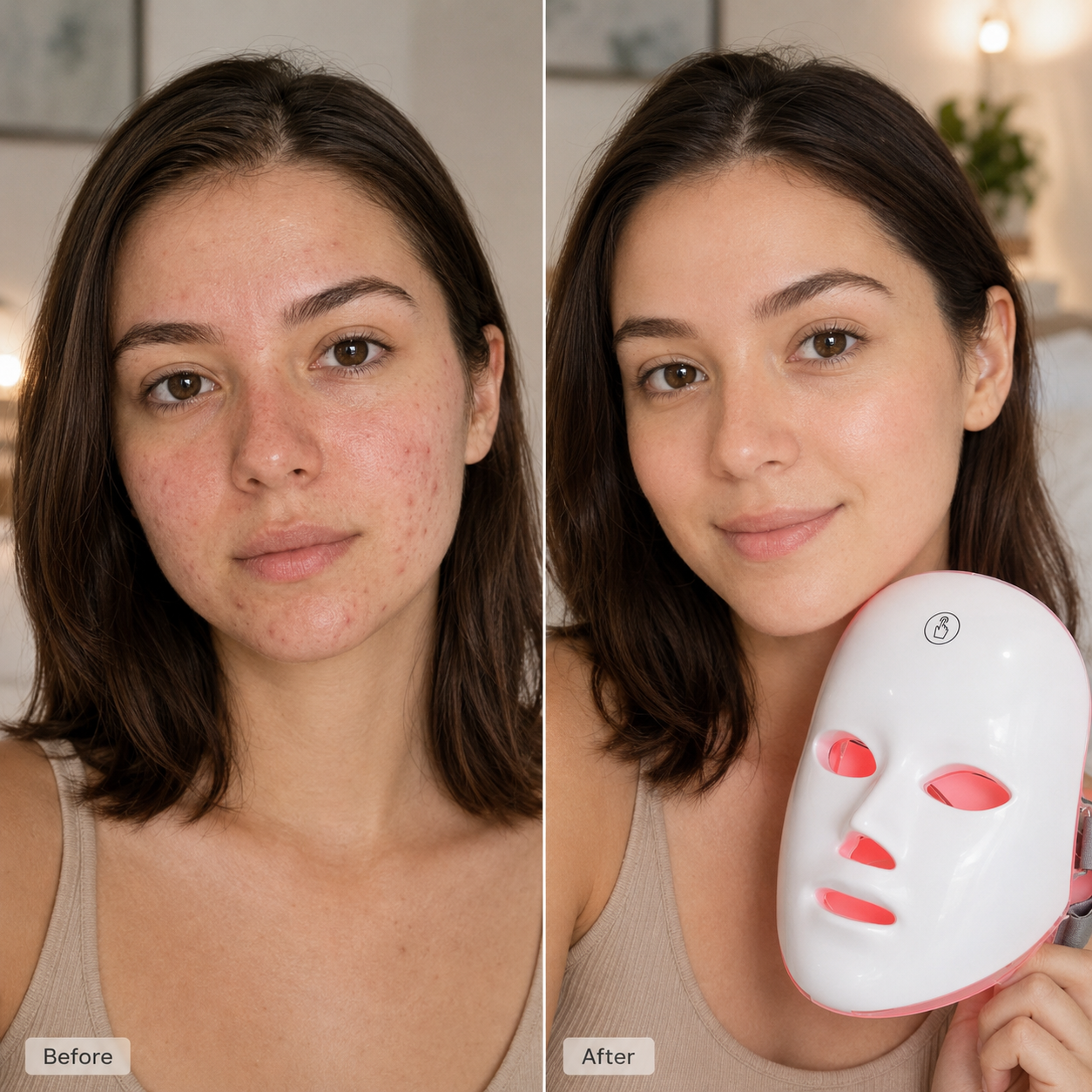 LED Facial Therapy Mask with 7 Light Modes