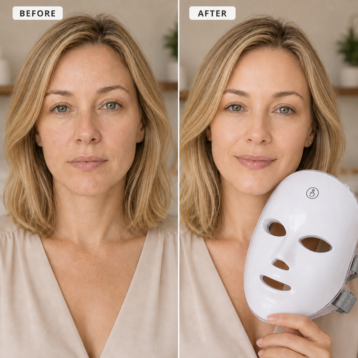 LED Facial Therapy Mask with 7 Light Modes